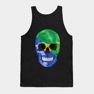 Christmas Island Flag Skull - Gift for Christmas Islanders With Roots From Christmas Island Tank Top